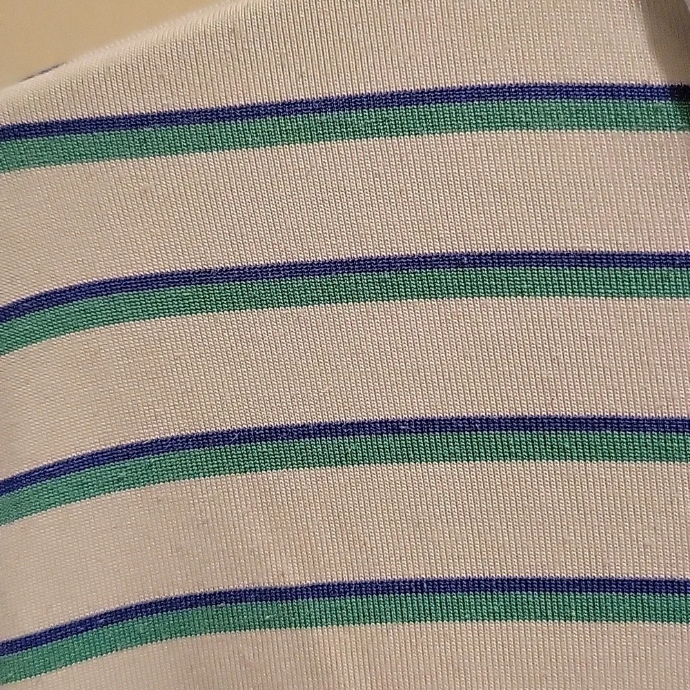 Ralph Lauren Polo Golf Performance short slv short blue green white stripe XXL